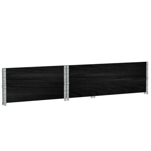 Okviri za palete 2 kom crni 120 x 80 cm od masivne borovine - Crna 120 x 80 cm 2 Cijena