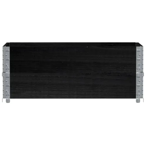 Okviri za palete 2 kom crni 100 x 50 cm od masivne borovine - Crna 100 x 50 cm 2 Cijena