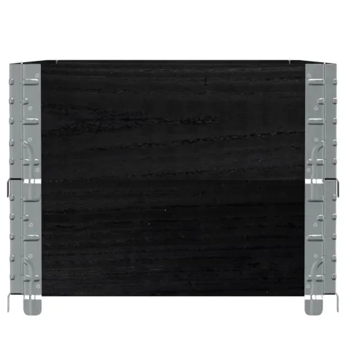 Okviri za palete 2 kom crni 100 x 50 cm od masivne borovine - Crna 100 x 50 cm 2 Cijena