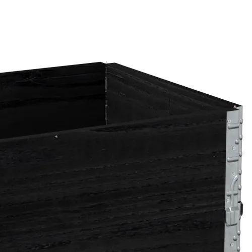 Okviri za palete 2 kom crni 100 x 50 cm od masivne borovine - Crna 100 x 50 cm 2 Cijena