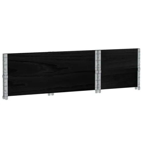 Okviri za palete 2 kom crni 100 x 50 cm od masivne borovine - Crna 100 x 50 cm 2 Cijena