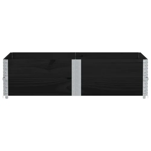 Okviri za palete 2 kom crni 150x100 cm od masivne borovine - Crna 150 x 100 cm 2 Cijena