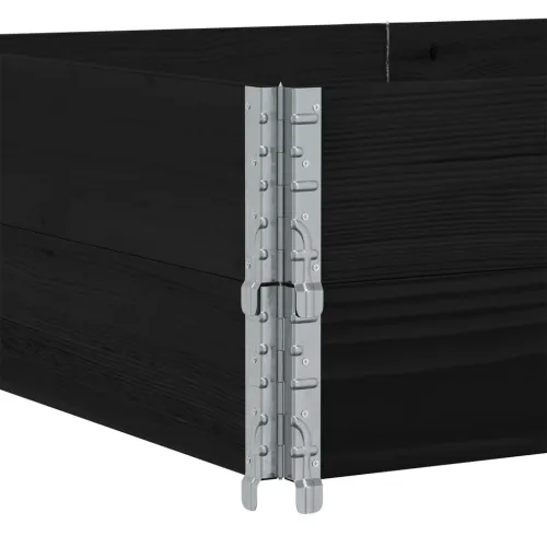 Okviri za palete 2 kom crni 150x100 cm od masivne borovine - Crna 150 x 100 cm 2 Cijena