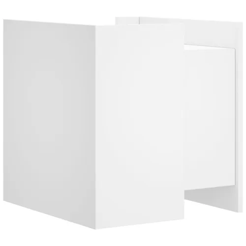 Noćni ormarić bijeli 45 x 50 x 50 cm od konstruiranog drva - Bijela 1 Bijela Cijena