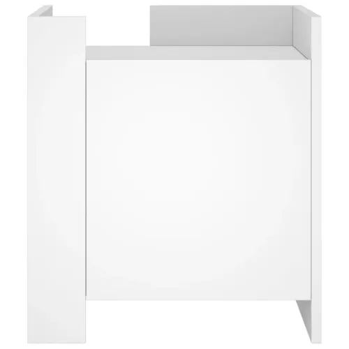 Noćni ormarić bijeli 45 x 50 x 50 cm od konstruiranog drva - Bijela 1 Bijela Cijena