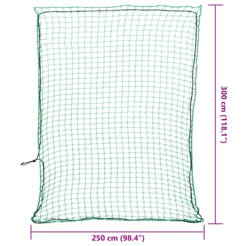 Mreža za prikolicu s elastičnim užetom zelena 3x2,5 m PP - Zelena 3 x 2.5 m 1 Mreža za prikolicu Cijena