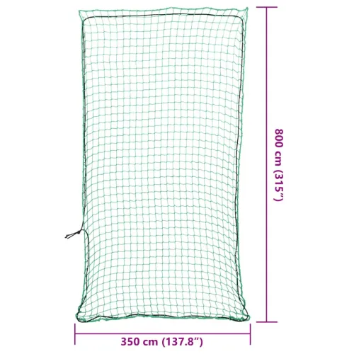 Mreža za prikolicu s elastičnim užetom zelena 8x3,5 m PP - Zelena Mreža za prikolicu 8 x 3.5 m Cijena