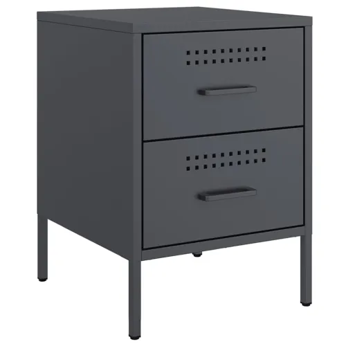 Noćni ormarići 2 kom antracit 36 x 39 x 50,5 cm čelični - Antracit 2 Antracit 2 Cijena