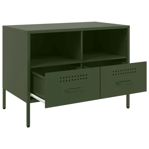 TV ormarići 2 kom maslinastozeleni 68 x 39 x 50,5 cm čelični - Zelena 2 Zelena 2 Cijena