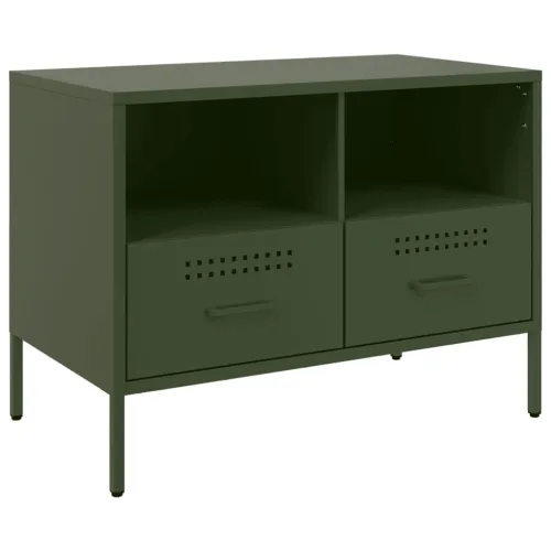 TV ormarići 2 kom maslinastozeleni 68 x 39 x 50,5 cm čelični - Zelena 2 Zelena 2 Cijena