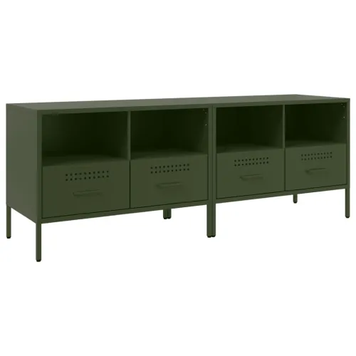 TV ormarići 2 kom maslinastozeleni 68 x 39 x 50,5 cm čelični - Zelena 2 Zelena 2 Cijena
