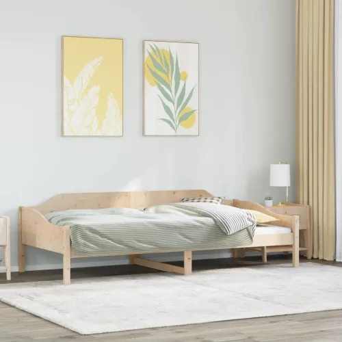Okvir kreveta bez madraca 90 x 200 cm od masivne borovine - Prirodna 90 x 200 cm Prirodna 90 x 200 cm Cijena