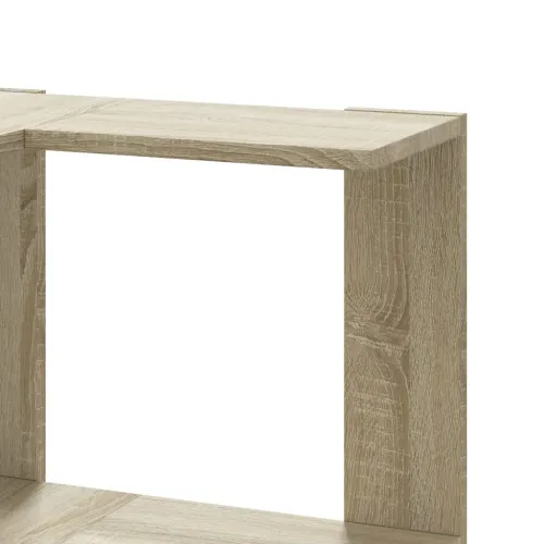 Kutni regal za knjige 3 razine boja hrasta 50x50x102 cm drveni - sonoma hrast 1 Sonoma hrast Cijena