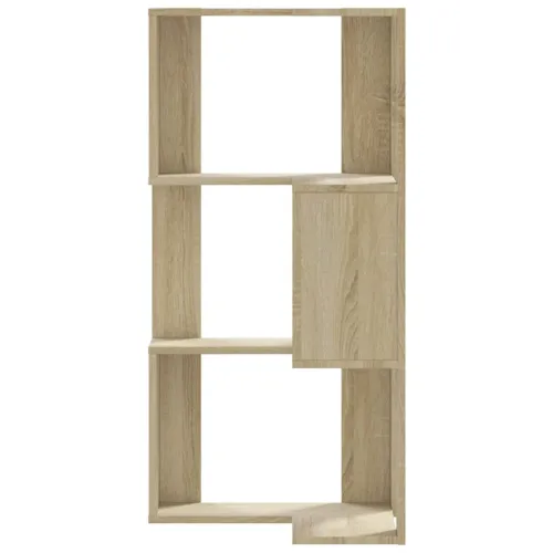Kutni regal za knjige 3 razine boja hrasta 50x50x102 cm drveni - sonoma hrast 1 Sonoma hrast Cijena