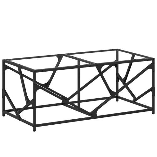 Stolić s prozirnom staklenom površinom 98,5x50x41 cm čelik - Transparentan 1 Transparentan Cijena