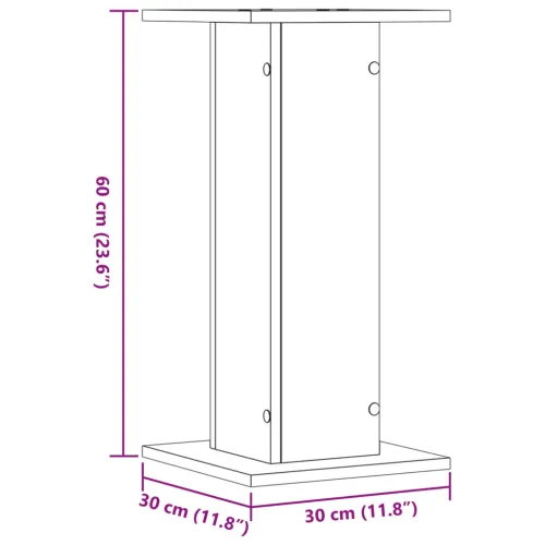 Stalci za zvučnike 2 kom 30 x 30 x 60 cm konstruirano drvo - Beton siva 30 x 30 x 60 cm Beton siva 30 x 30 x 60 cm Cijena