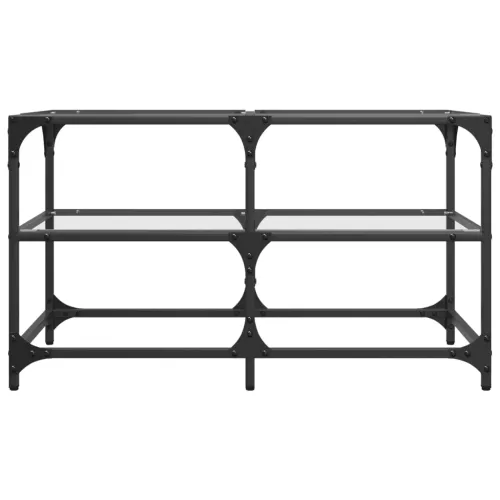 Stolić s prozirnom staklenom površinom 78,5x40x45 cm čelik - prozirno staklo 78.5 x 40 x 45 cm 1 Prozirno staklo Cijena