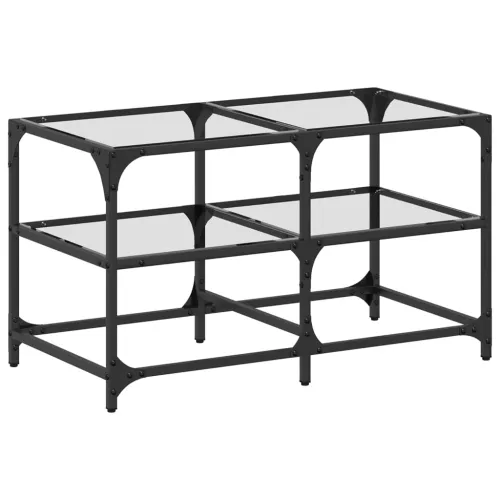 Stolić s prozirnom staklenom površinom 78,5x40x45 cm čelik - prozirno staklo 78.5 x 40 x 45 cm 1 Prozirno staklo Cijena