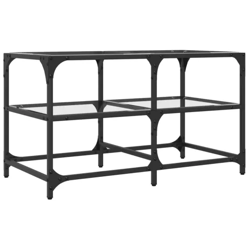 Stolić s prozirnom staklenom površinom 78,5x40x45 cm čelik - prozirno staklo 78.5 x 40 x 45 cm 1 Prozirno staklo Cijena