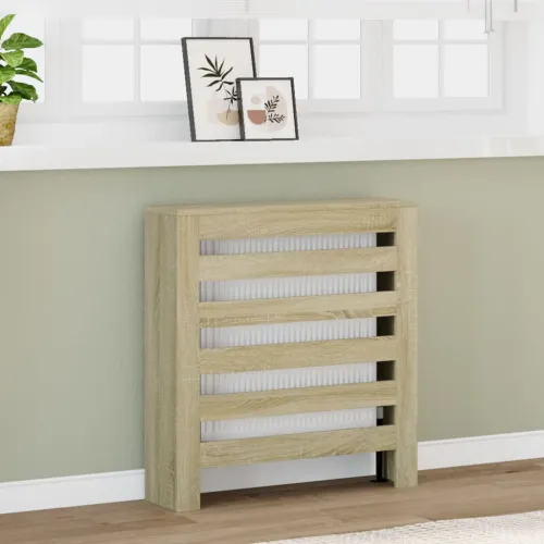 Maska za radijator - Pokrov za radijator hrasta sonome 78x20x82 cm konstruirano drvo - sonoma hrast 78 x 20 x 82 cm 1 vodoravne  Cijena