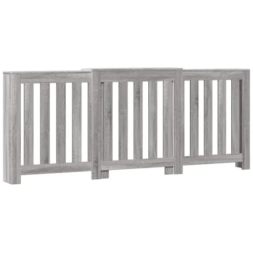 Maska za radijator - Pokrov za radijator hrasta sonome 205x21,5x83,5 cm - Sivi hrast sonoma 205 x 21.5 x 83.5 cm 1 Okomite letvi Cijena