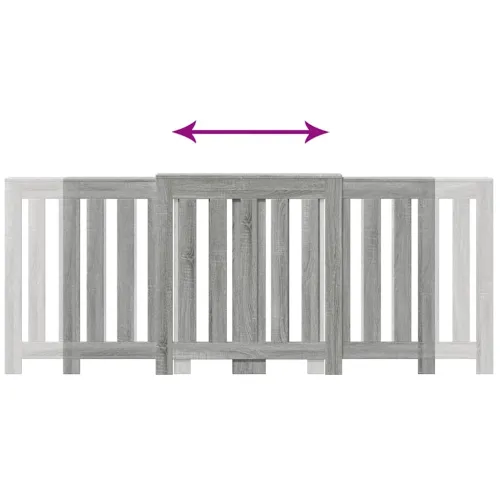 Maska za radijator - Pokrov za radijator hrasta sonome 205x21,5x83,5 cm - Sivi hrast sonoma 205 x 21.5 x 83.5 cm 1 Okomite letvi Cijena