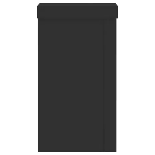 Stalci za biljke 2 kom crni 10x10x18 cm konstruirano drvo - Crna 10 x 10 x 18 cm 2 Crna Cijena