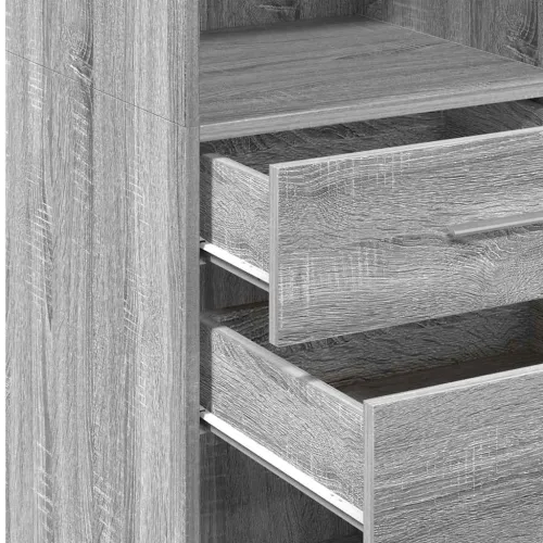 Visoka komoda siva boja hrasta 30x42,5x124 cm konstruirano drvo - Sivi hrast sonoma 30 x 42.5 x 124 cm 1 Sivi hrast sonoma Cijena