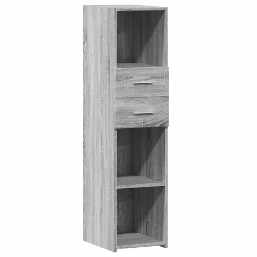Visoka komoda siva boja hrasta 30x42,5x124 cm konstruirano drvo - Sivi hrast sonoma 30 x 42.5 x 124 cm 1 Sivi hrast sonoma Cijena