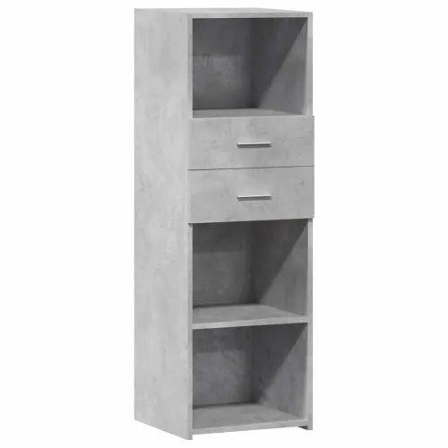 Visoka komoda boja betona 40 x 42,5 x 124 cm konstruirano drvo - Beton siva 1 Beton siva Cijena