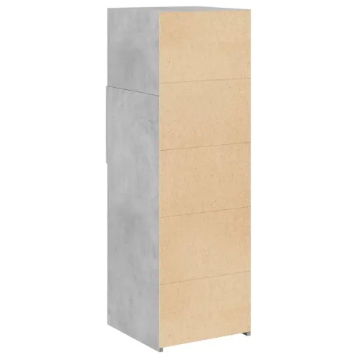 Visoka komoda boja betona 40 x 42,5 x 124 cm konstruirano drvo - Beton siva 1 Beton siva Cijena
