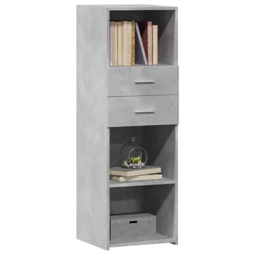 Visoka komoda boja betona 40 x 42,5 x 124 cm konstruirano drvo - Beton siva 1 Beton siva Cijena