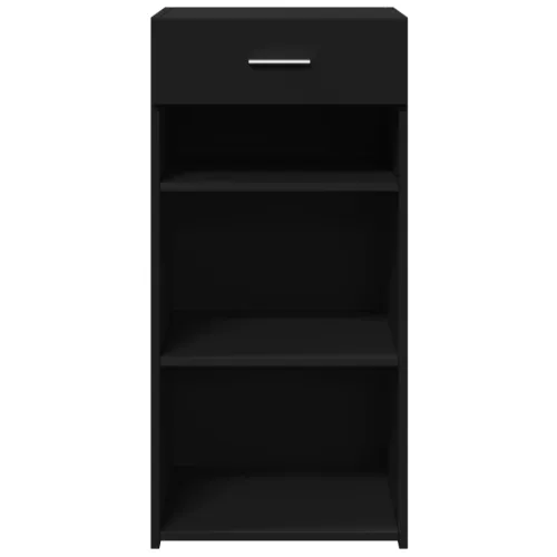 Komoda crna 45 x 42,5 x 93 cm od konstruiranog drva - Crna 1 Crna Cijena