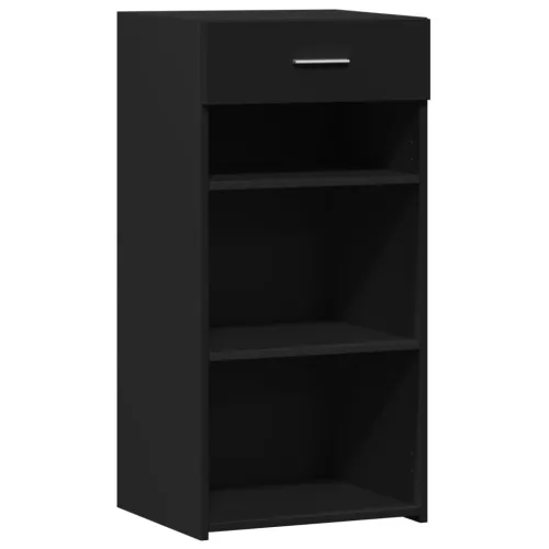 Komoda crna 45 x 42,5 x 93 cm od konstruiranog drva - Crna 1 Crna Cijena