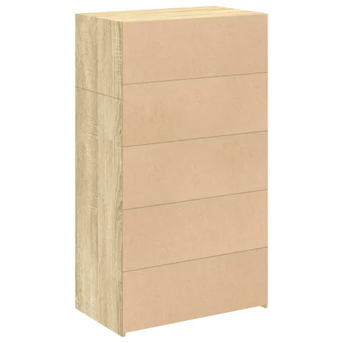 Visoka komoda boje hrasta 70 x 41 x 124 cm konstruirano drvo - sonoma hrast 1 Sonoma hrast Cijena