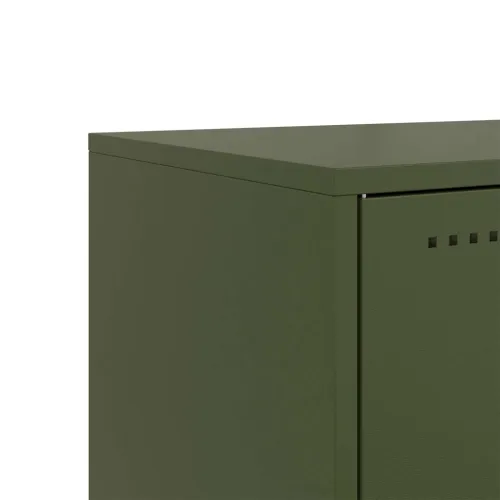 TV ormarić maslinastozeleni 68x39x60,5 cm čelični - Zelena 1 Zelena Cijena