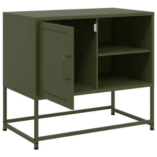 TV ormarić maslinastozeleni 68x39x60,5 cm čelični - Zelena 1 Zelena Cijena