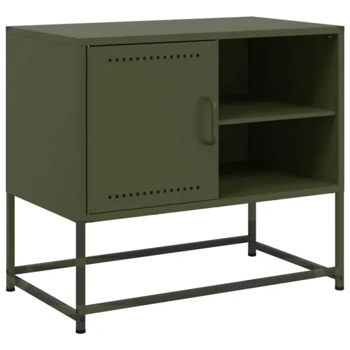 TV ormarić maslinastozeleni 68x39x60,5 cm čelični - Zelena 1 Zelena Cijena