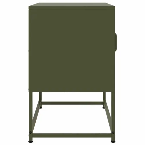 TV ormarić maslinastozeleni 68x39x60,5 cm čelični - Zelena 1 Zelena Cijena