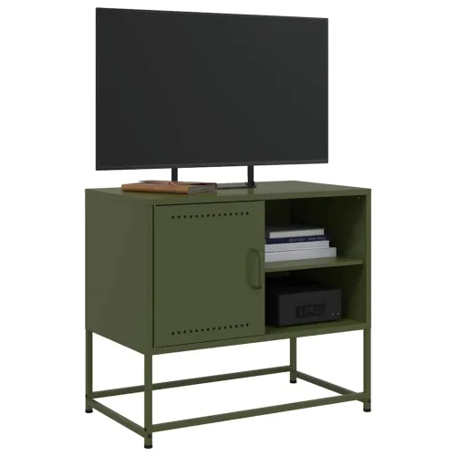 TV ormarić maslinastozeleni 68x39x60,5 cm čelični - Zelena 1 Zelena Cijena