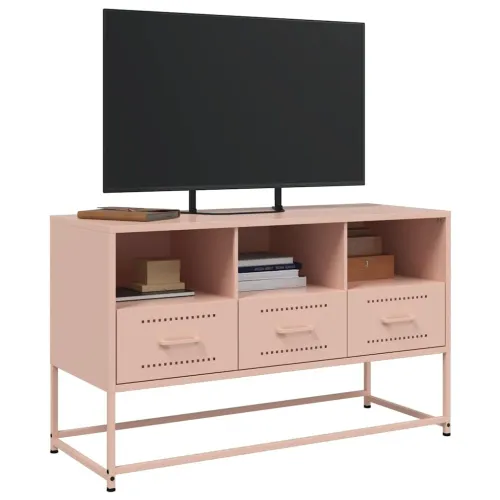 TV ormarić ružičasti 100,5x39x60,5 cm čelični - Ružičasta 1 Cijena