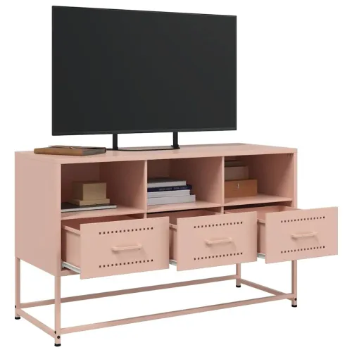 TV ormarić ružičasti 100,5x39x60,5 cm čelični - Ružičasta 1 Cijena