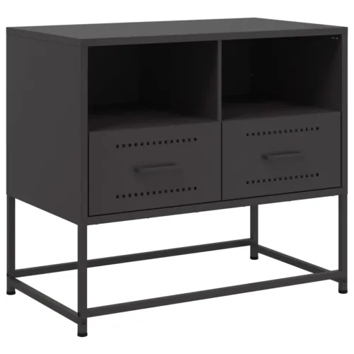TV ormarić crni 68x39x60,5 cm čelični - Crna 1 Cijena
