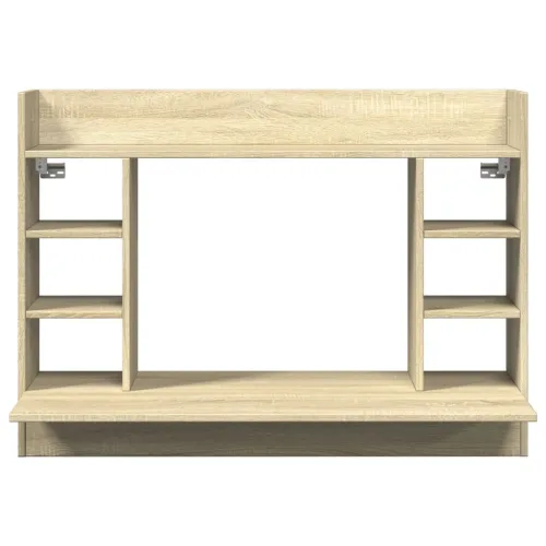 Zidni radni stol boja hrasta sonome 105x48x75 cm drveni - sonoma hrast Sonoma hrast Cijena