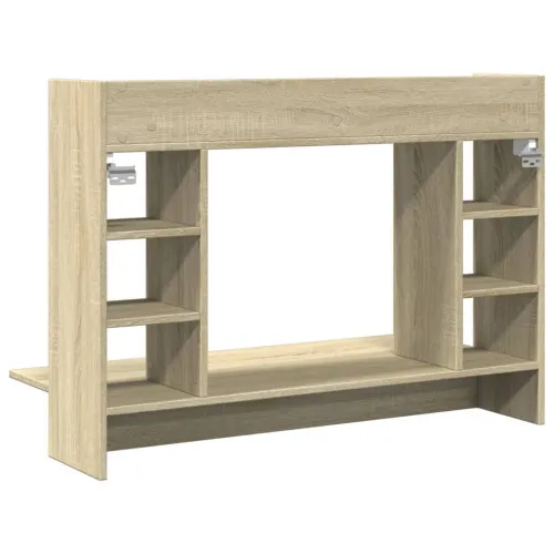 Zidni radni stol boja hrasta sonome 105x48x75 cm drveni - sonoma hrast Sonoma hrast Cijena