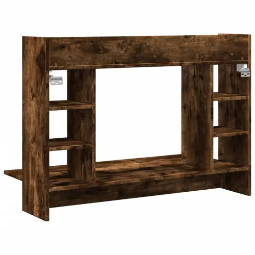 Zidni radni stol boja dimljenog hrasta 105x48x75 cm drveni - Dimljeni hrast Dimljeni hrast Cijena