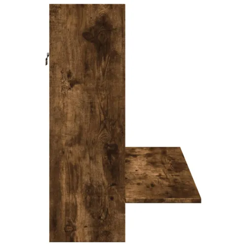 Zidni radni stol boja dimljenog hrasta 105x48x75 cm drveni - Dimljeni hrast Dimljeni hrast Cijena