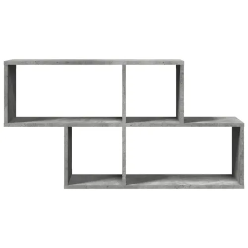 Zidna polica siva boja betona 100 x 20 x 53 cm drvena - Beton siva 1 1 Beton siva Cijena