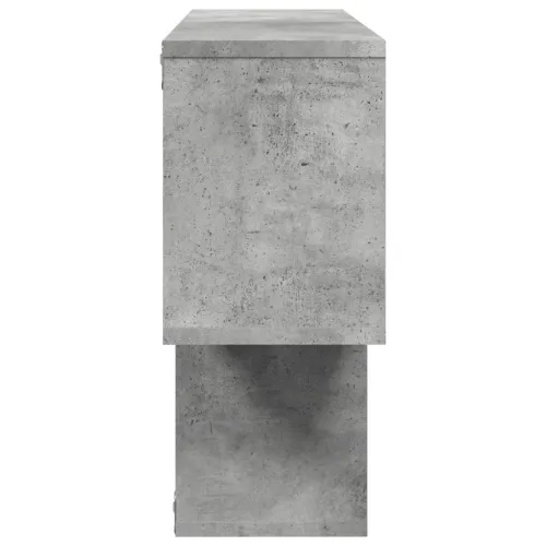 Zidna polica siva boja betona 100 x 20 x 53 cm drvena - Beton siva 1 1 Beton siva Cijena