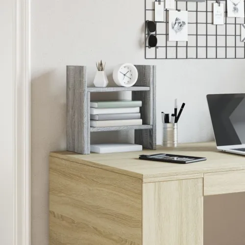 Organizator za stol siva boja hrasta 34,5x15,5x35,5 cm drveni - Sivi hrast sonoma 34.5 x 15.5 x 35.5 cm Siva Sonoma 34,5 x 15,5  Cijena